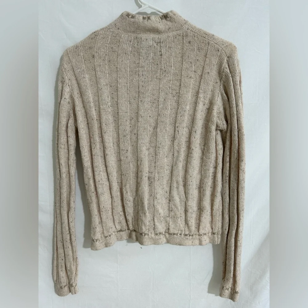 Woolrich Ramie and Wool Blend Quarter Zip Sweater Size‎ Small